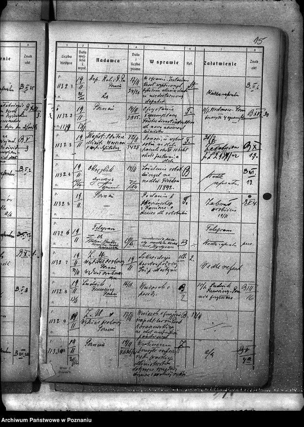 Obraz 19 z jednostki "Dziennik podawczy"