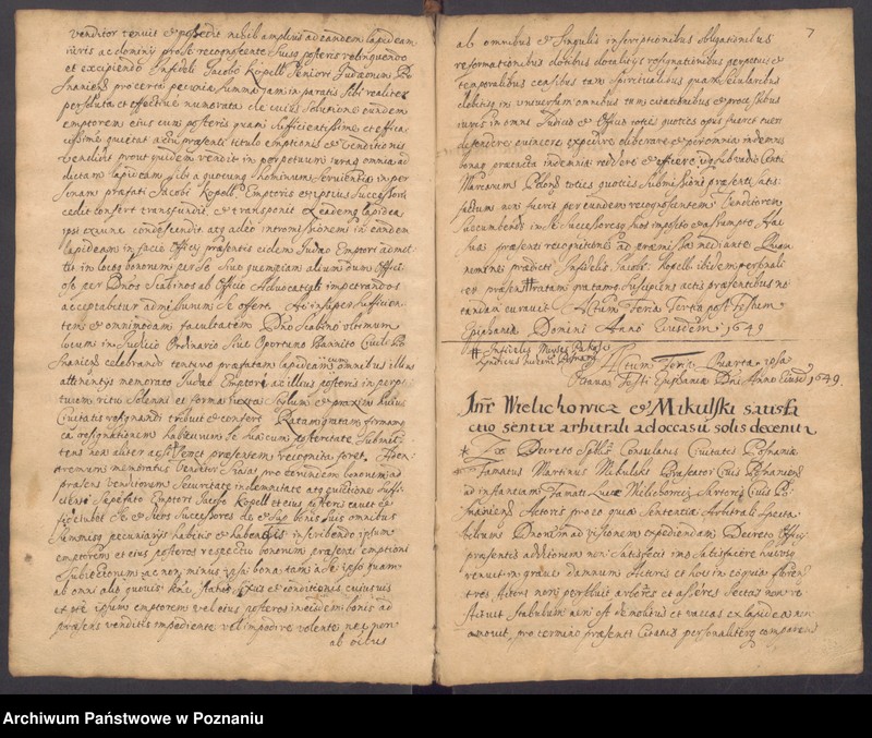 Obraz 11 z jednostki "Protocolon officii consularis Posnaniensis."