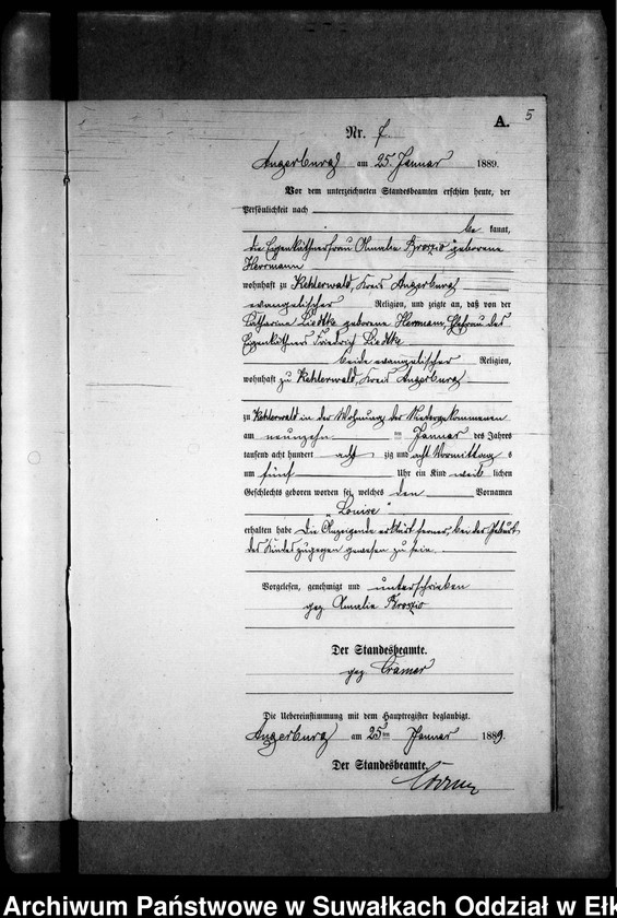 image.from.unit.number "Geburts-Neben-Register des Preussischen Standes-Amtes Kehlen Kreis Angerburg"