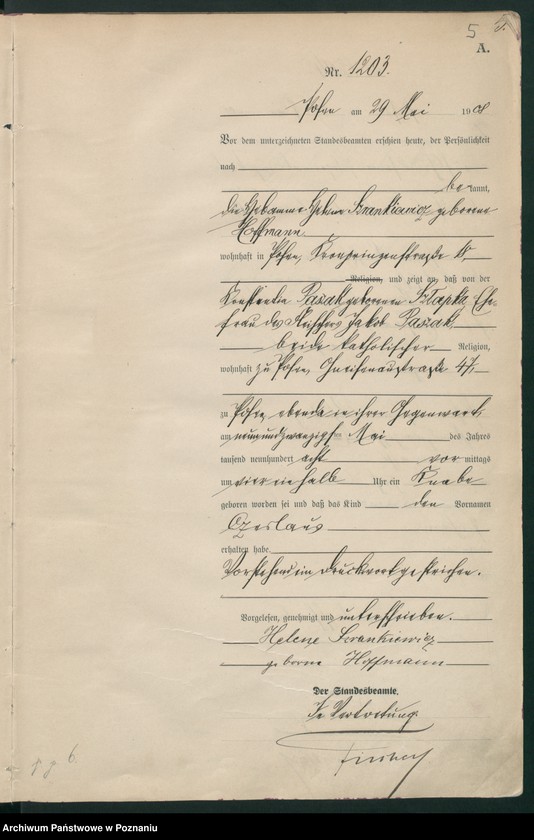 image.from.unit.number "Księga miejscowa urodzeń tom III [Rejestr główny urodzeń]"