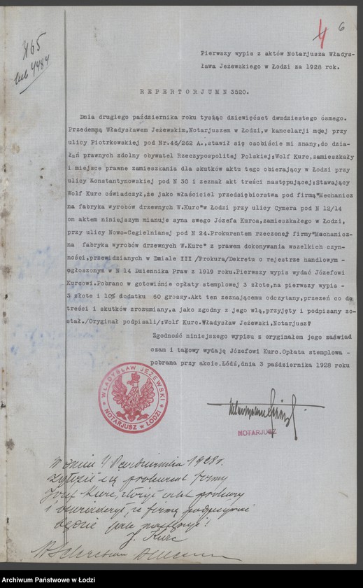 Obraz 8 z jednostki "Wolf Kurc- prowadzenie mechanicznej stolarni"