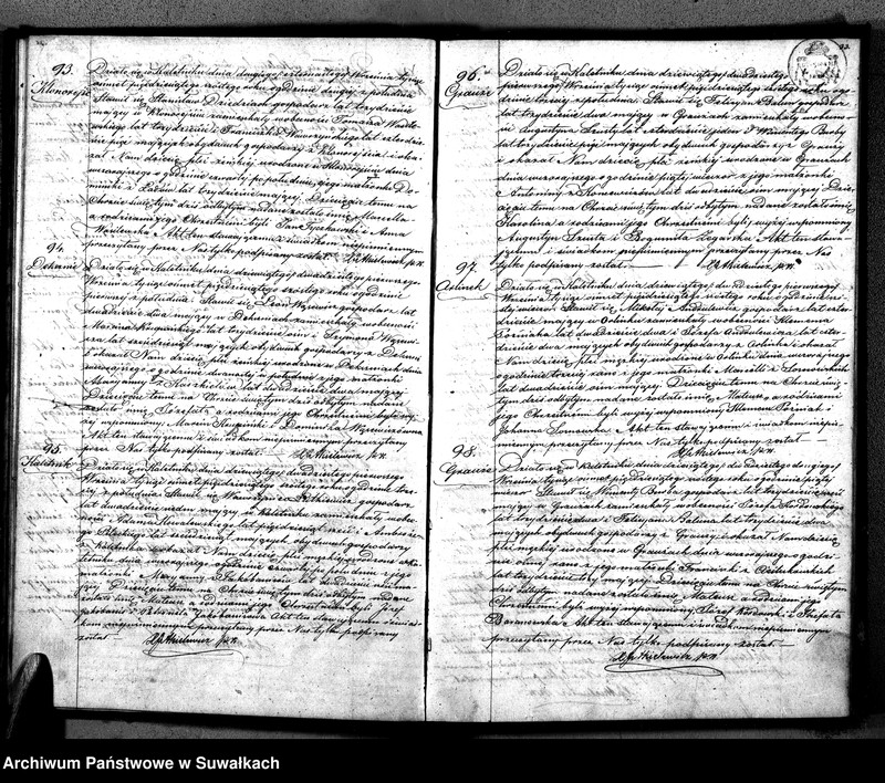 image.from.unit.number "Duplikat Aktów Urodzonych, Zaślubionych i Zmarłych Parafii Kaletnickiej."