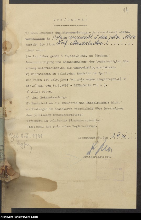 Obraz 16 z jednostki "Wolf Mendelsohn - sprzedaż manufaktury i garderoby"