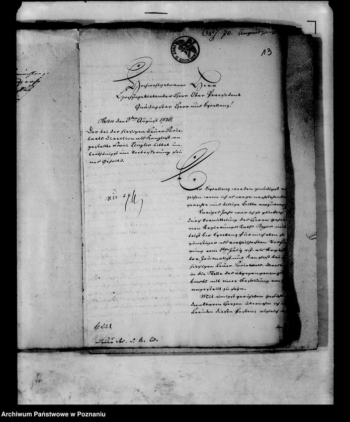 Obraz 17 z jednostki "Personalia des Kanzlisten, jetzigen Feuersozietätssekretärs Herrn Zingler bei der Feuersozietätsdirektion."