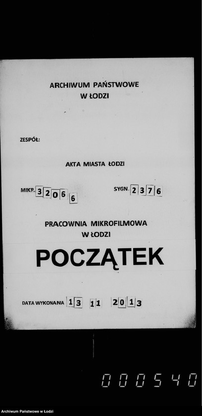 Obraz 1 z jednostki "O gorodskoj rospisi na 1895 g."