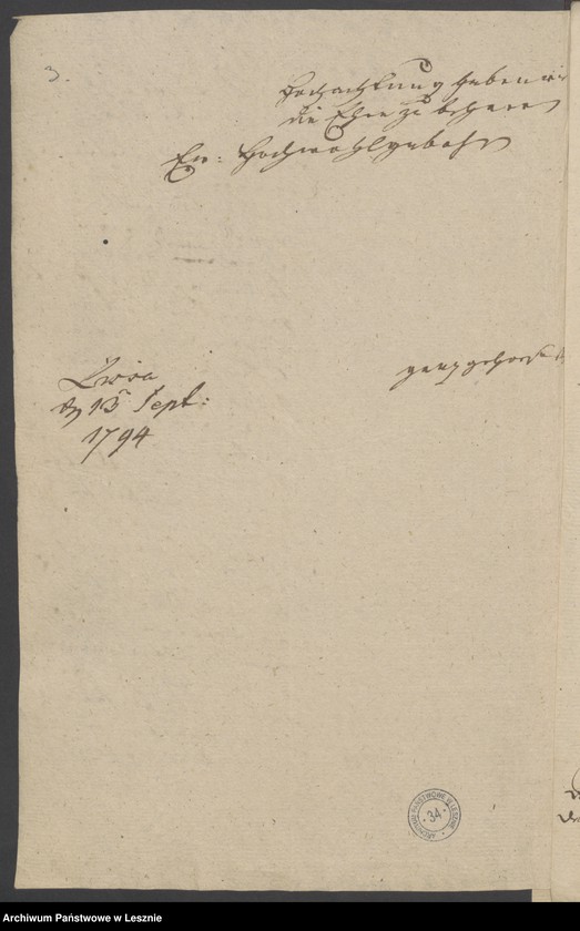 image.from.unit.number "[Reskript vom 13 September 1794 betr. die städtische Einguartierung]"