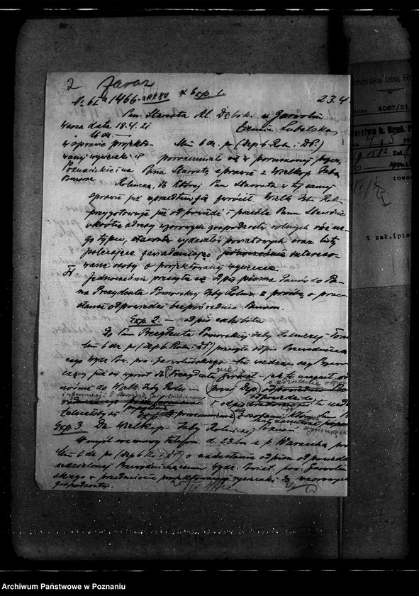 Obraz 6 z jednostki "Sprawy szczegółowo-- administracyjne Petencje, wnioski, zażalenia, zapytania o opinię"