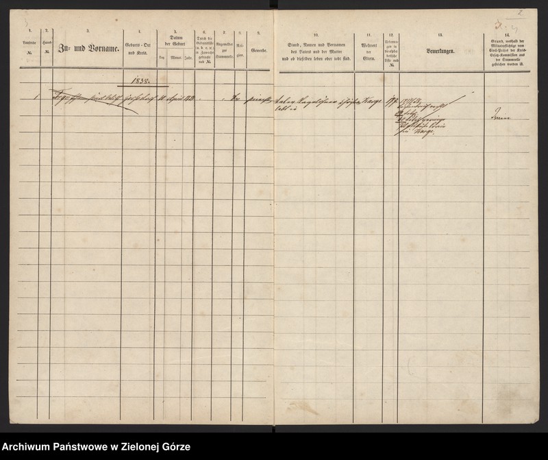 image.from.unit.number "Militair - Stammrolle von Kleindorf, Großdorf und Vorwerk Friedrichshof"