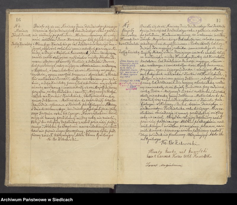 image.from.unit.number "Unikat aktów małżeństw Parafii Nieciecz od 1919 roku do 1937 roku do nr 29"