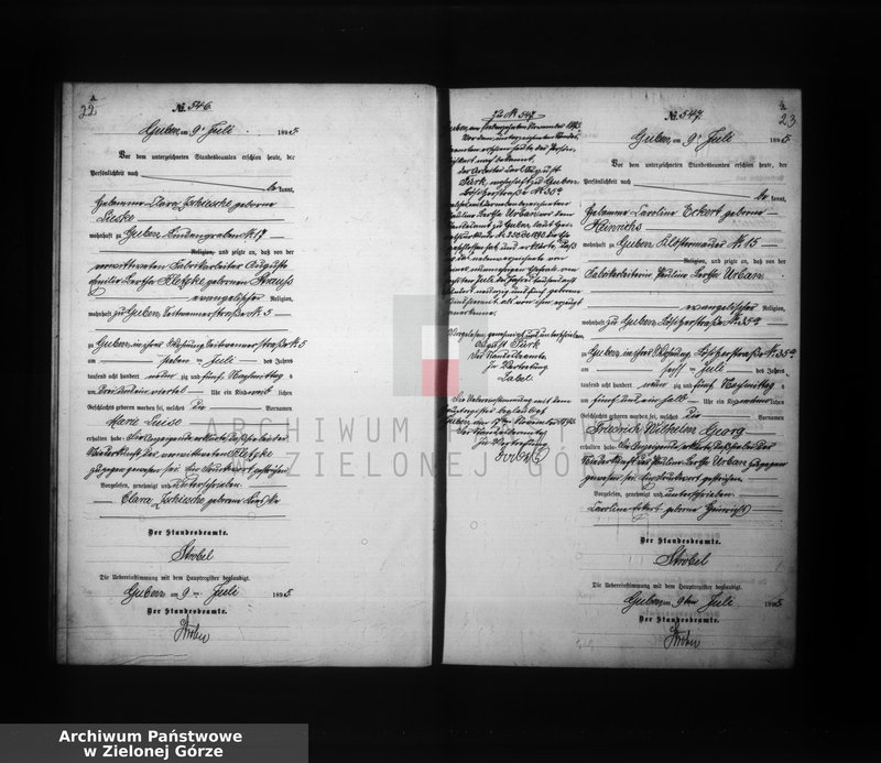 image.from.unit.number "Geburts-Neben-Register, Band II von No 525 bis No 892"