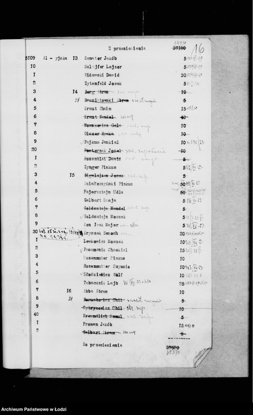 Obraz 20 z jednostki "Rejestr poborczy"