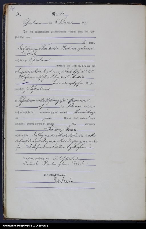 image.from.unit.number "Geburts-Haupt-Register Nr 1 - 78"