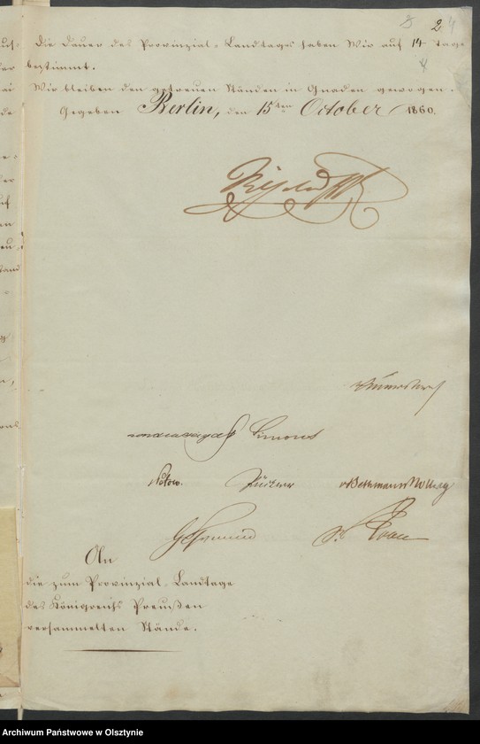 image.from.unit.number "Acta des 15ten Provinzial-Landtages der Stände der Königreichs Preussen. Die Eröffnung und sonstige allgemeine Angelegenheiten des Landtages"