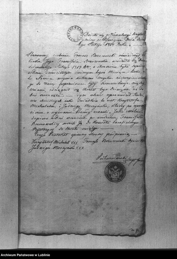 image.from.unit "Alegaty do księgi urodzeń, małżeństw i zgonów z 1828 roku"