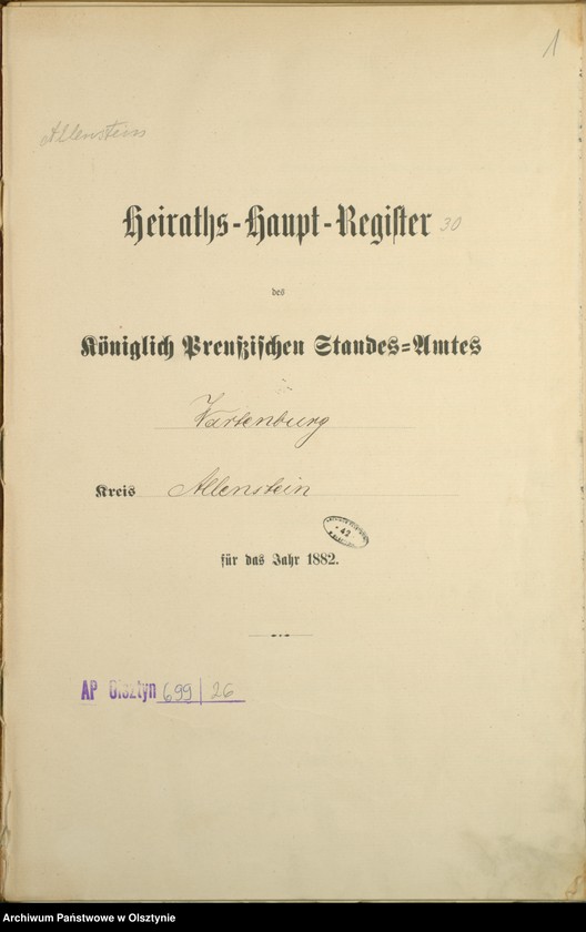 image.from.unit.number "Heiraths-Haupt-Register Nr 1 - 39"