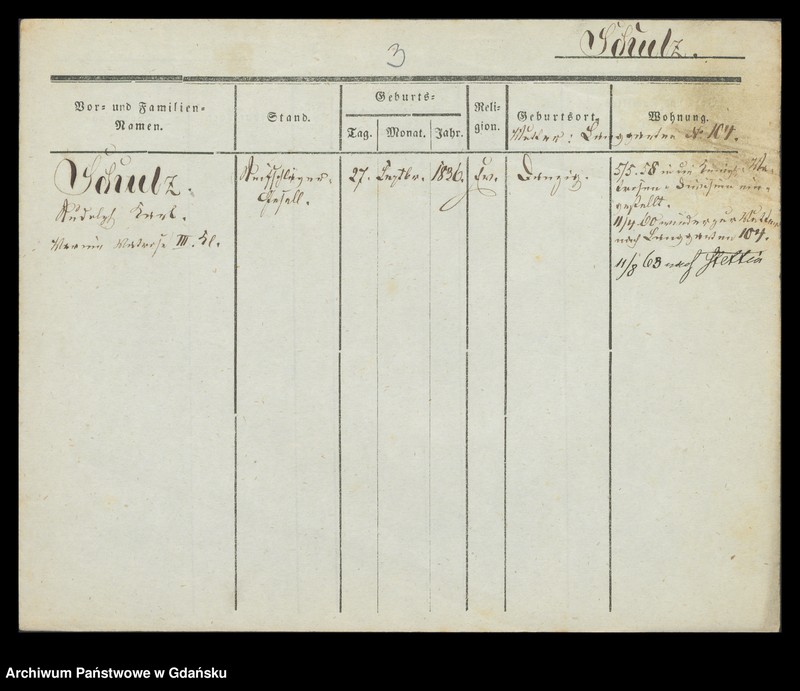 image.from.unit.number "Karty meldunkowe: Schulz Rudolf -Schuntermann"