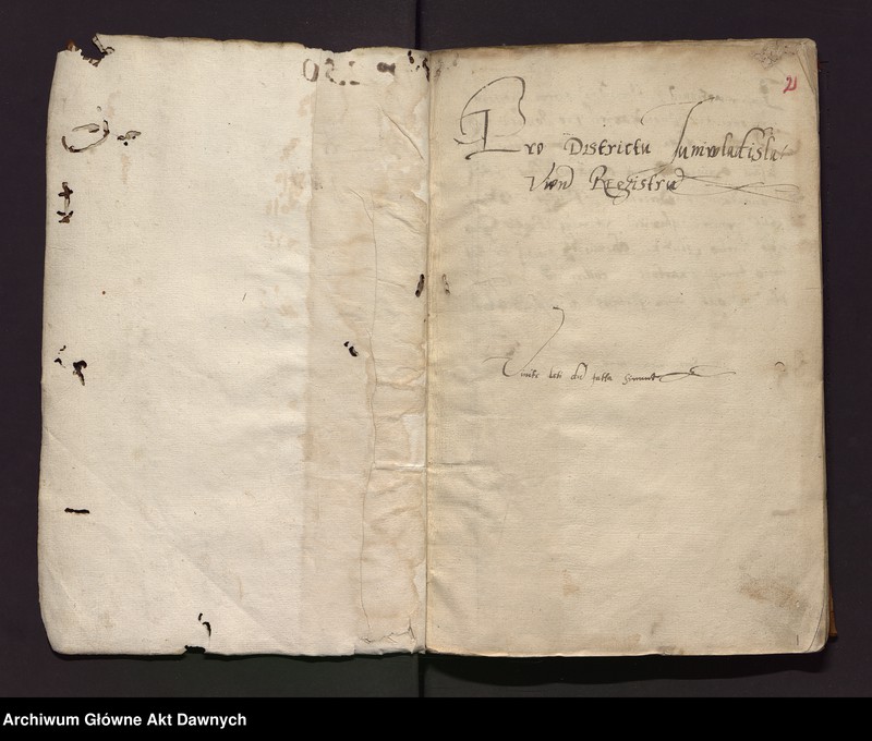 image.from.unit.number "[Registrum contributionum publicarum districtus Junivladislaviensis --]."