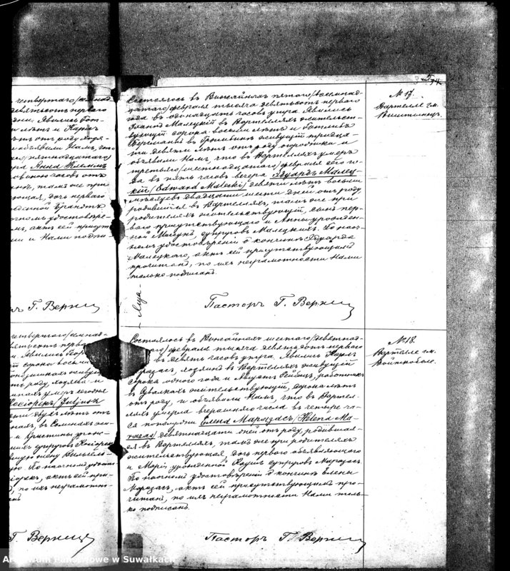 image.from.unit.number "[Ksiega akt zgonów wyznania ewangelicko-augsburskiego zboru w Wiżajnach]"