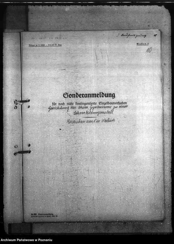 Obraz 15 z jednostki "Instandsetzung und Herrichtung der Gebäde für Lehranstalten"