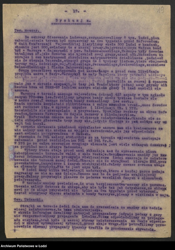 Obraz 20 z jednostki "Plenarne posiedzenia [protokóły z załącznikami]"