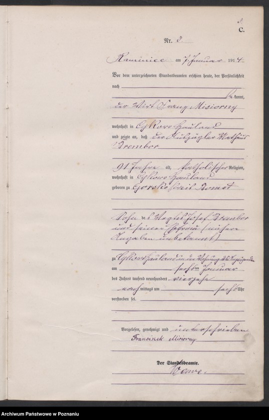 Obraz 5 z jednostki "Sterbe-Haupt--Register"