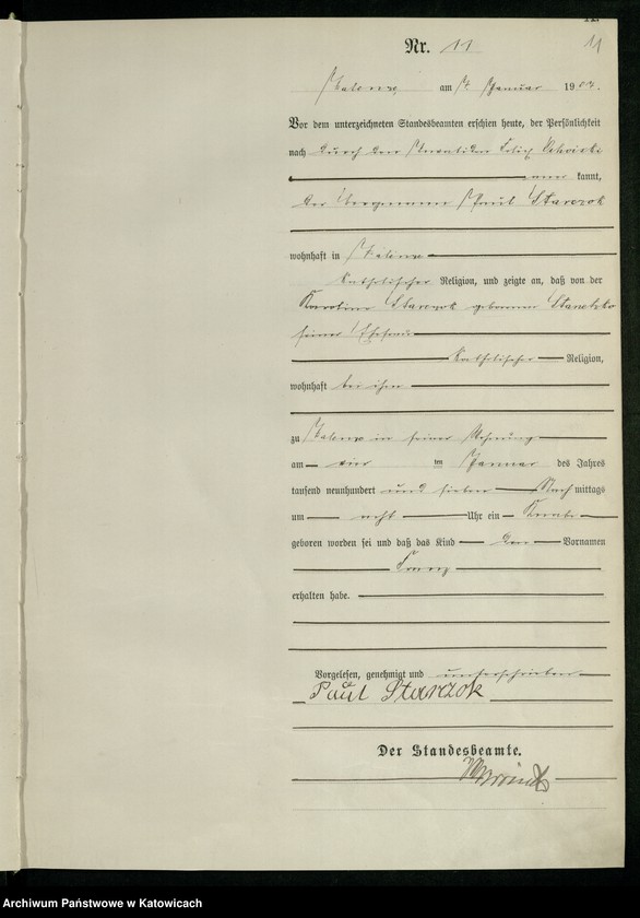 image.from.unit.number "Księga urodzeń, tom 1, nr 1-560"