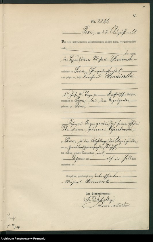 Obraz 14 z jednostki "Księga miejscowa zgonów t. V"