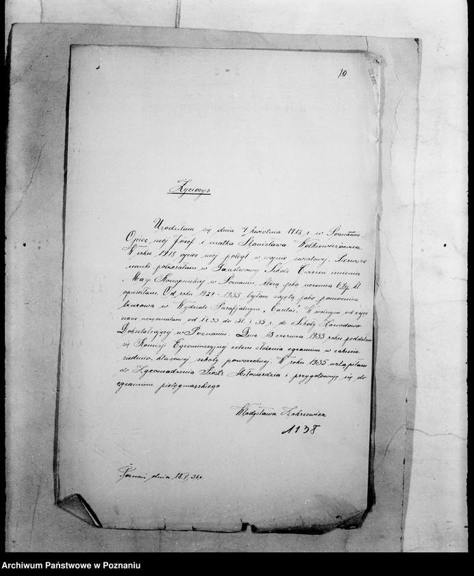 Obraz 14 z jednostki "/Podanie o dopuszczenie do egzaminu pielęgniarskiego/"