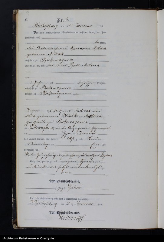image.from.unit.number "Sterbe-Neben-Register Nr 1 - 145"