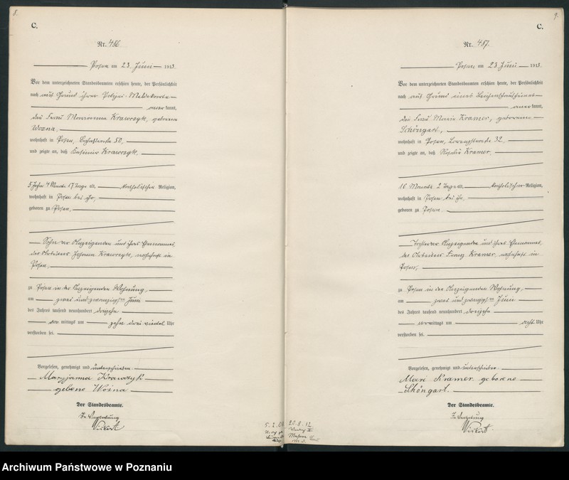 Obraz 7 z jednostki "Księga miejscowa zgonów tom II [Rejestr główny zgonów]"