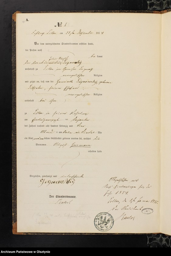 image.from.unit.number "Haupt-Geburts-Register Nr 1 - 6"