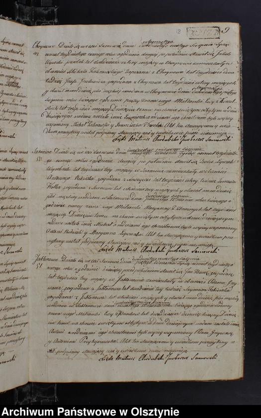 image.from.unit.number "Duplikat Urodzonych Zaslubionych Zmarłych w parafii Sarnowskiey z roku 1838"