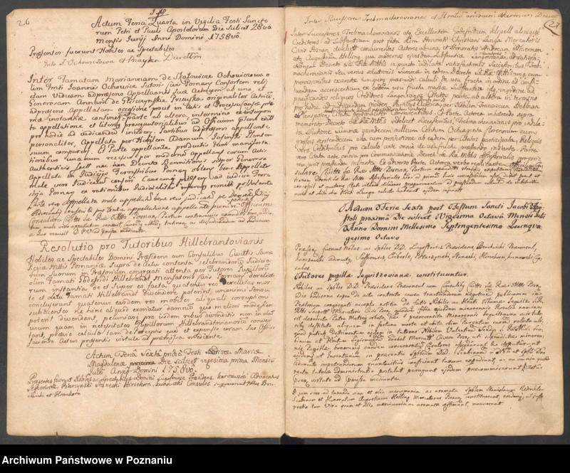 Obraz 17 z jednostki "Prothocollum nobilis officii consularis civitatis Posnaniae."