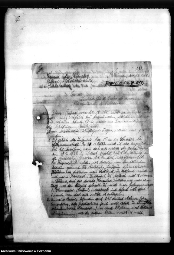 Obraz 14 z jednostki "Korespondencja w sprawie miejscowych Niemców, którzy zginęli w 1939 roku L - Z"