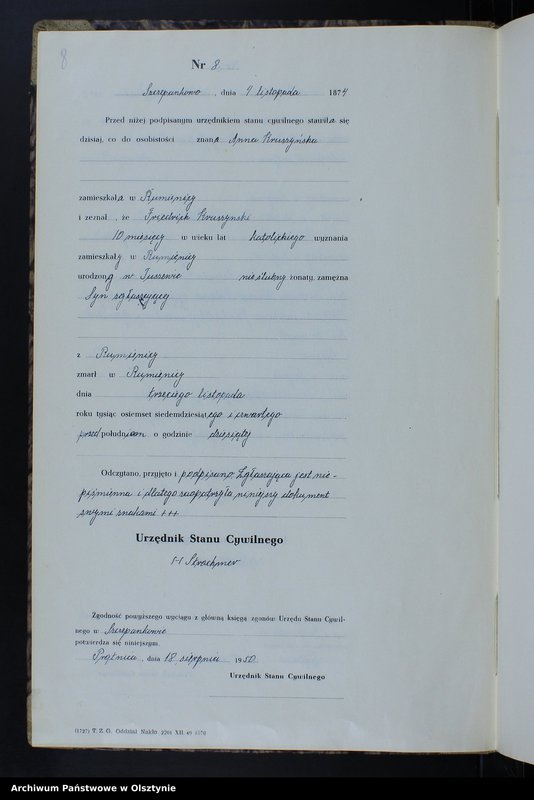 image.from.unit.number "Księga zgonów Nr 1 - 14,1 - 41,1 - 51,1 - 49 i 1 - 39 /brak lat 1875,1877/ /przepisana w języku polskim z oryginału niemieckiego w dniach 17.08.-12.09.1950/"