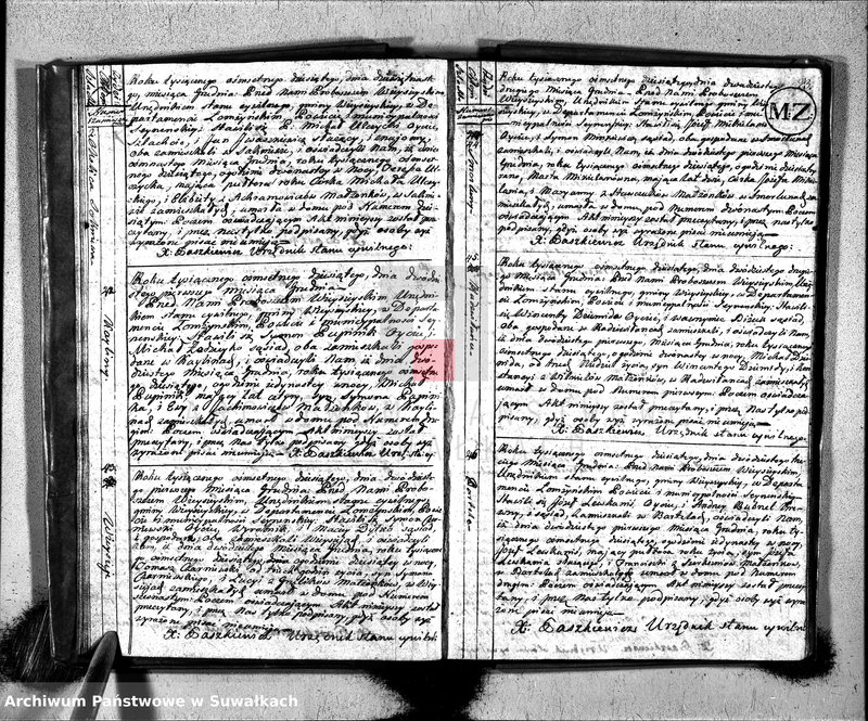 image.from.unit.number "Akta zeszłych gminy wieysieyskiey od 1-go maja 1810"