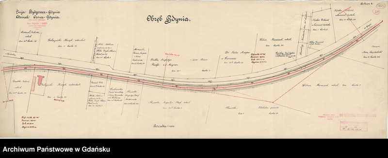 image.from.unit.number "Linia: Bydgoszcz - Gdynia. Odcinek: Osowa - Gdynia. Obręb Gdynia. Arkusz 2"