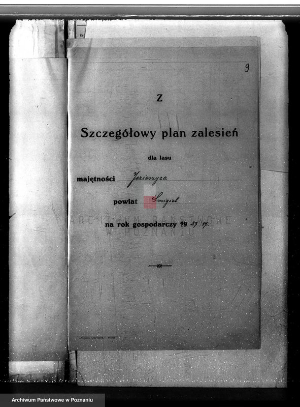 Obraz 13 z jednostki "Plan urządzania gospodarstwa leśnego dla lasu majętności Jezierzyce powiat kościański 1927-1938"