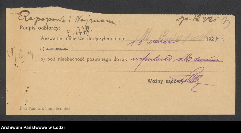 Obraz 5 z jednostki "Rapaport i Nejman- wyrób i sprzedaż pończoch"