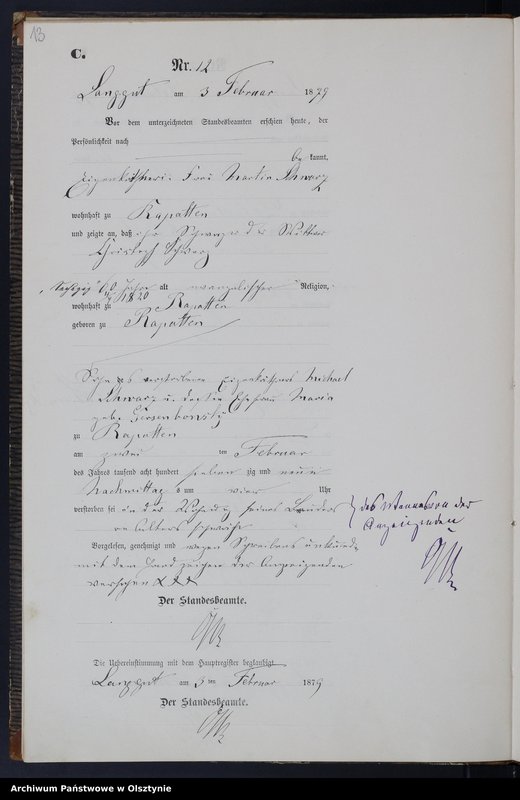 image.from.unit.number "Sterbe-Neben-Register Tom I,Nr 1 - 29"