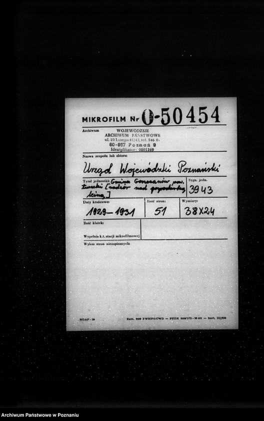 Obraz 2 z jednostki "Gmina Goszczanów powiat turecki /nadzór nad gospodarką leśną/"