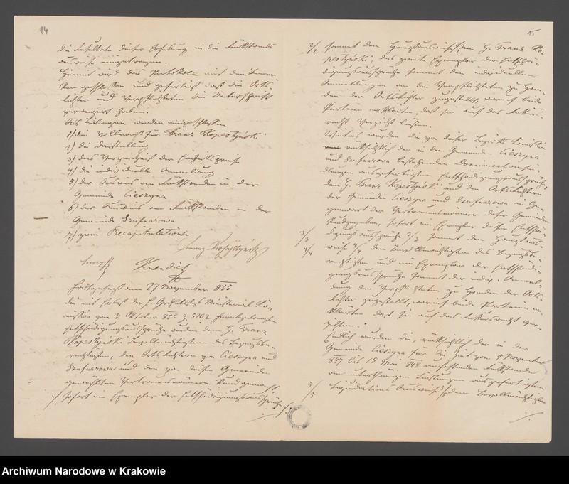 image.from.unit.number "Dominium Cieszyna (generalia, Cieszyna, Stępina - część, Szufnarowa, Posiadacze gruntów dworskich w Cieszynie i Szufnarowej, Wiśniowa-część) - Kozłowski Anastazy"