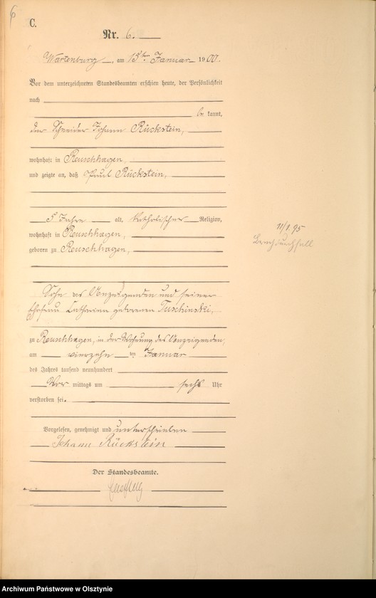 image.from.unit.number "Sterbe-Haupt-Register Nr 1 - 154"