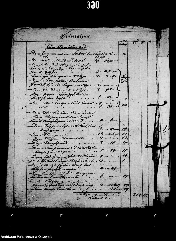 image.from.unit.number "/Geldrechnung der Frau Rgfin L. M. Lehndorff betr. Landkeim, Laserkeim, Strittkeim u. Labab mit Anordnungen u. Belägen/"