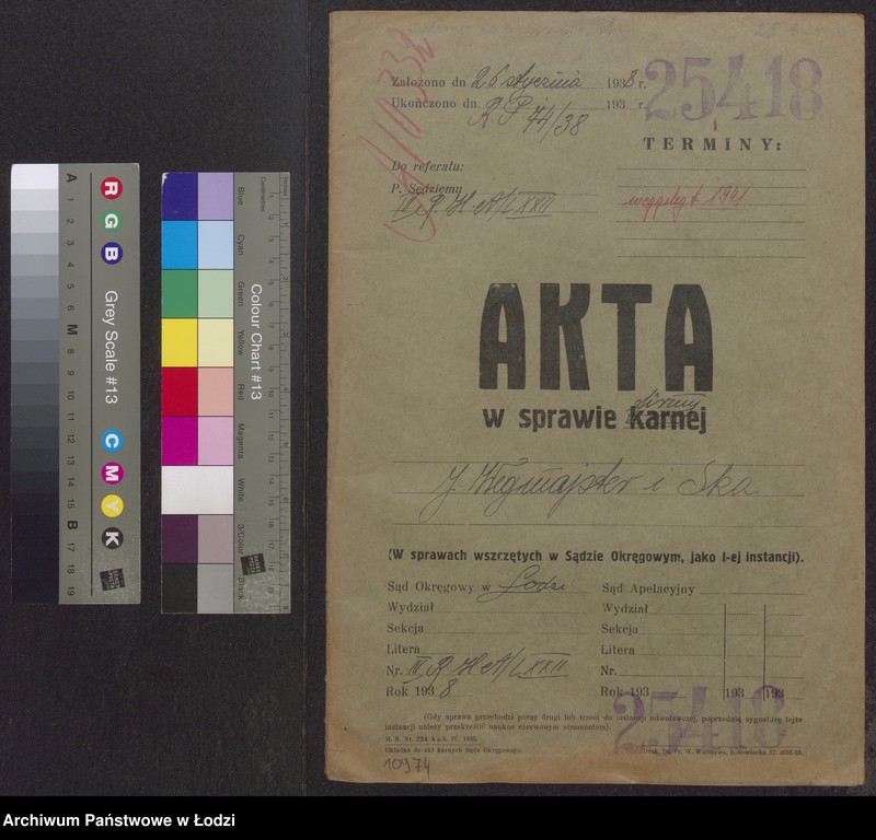 Obraz 2 z jednostki "Jakub Wegmajster, Maria Rybowska- wyrób i sprzedaż towarów włókienniczych"