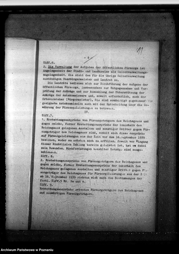 Obraz 15 z jednostki "Umsiedlerfürsorge für Wolyniendeutsche. Öffentliche Fürsorge im Wartheland - Deutsche, Polen"