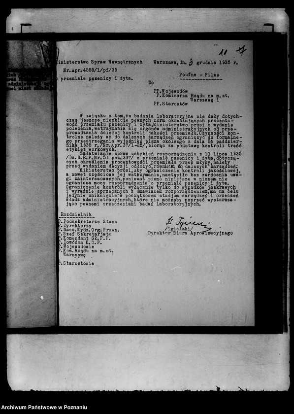 Obraz 15 z jednostki "Zbiór ogólników i zarządzeń Ministerstwa Spraw Wewnętrznych"