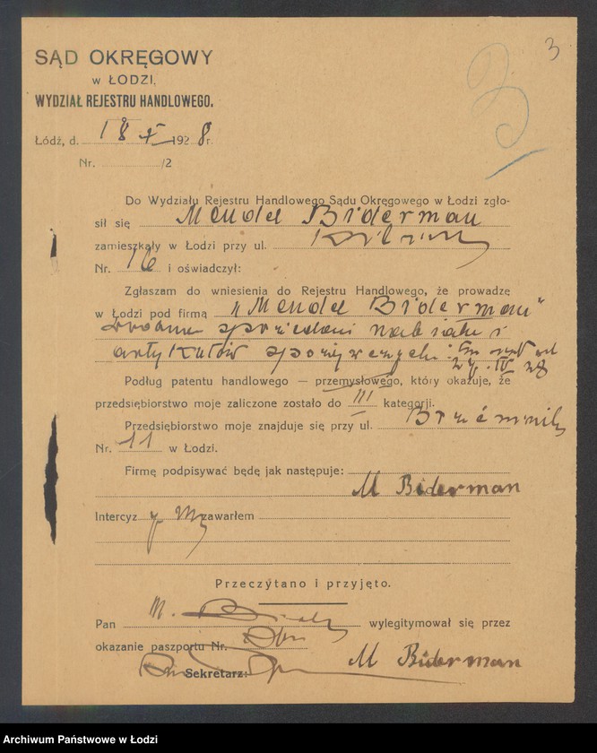 Obraz 5 z jednostki "Mendel Biderman – sprzedaż nabiału i art. spożywczych"