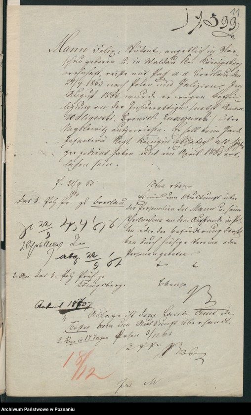 Obraz 14 z jednostki "A. betr. Moritz Mann, Literat und Felix Mann, Student"