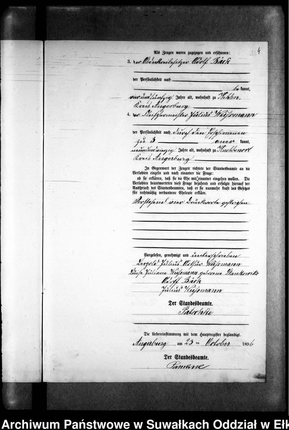 image.from.unit.number "Heiraths-Neben-Register des Preussischen Standes-Amtes Kehlen Kreis Angerburg"